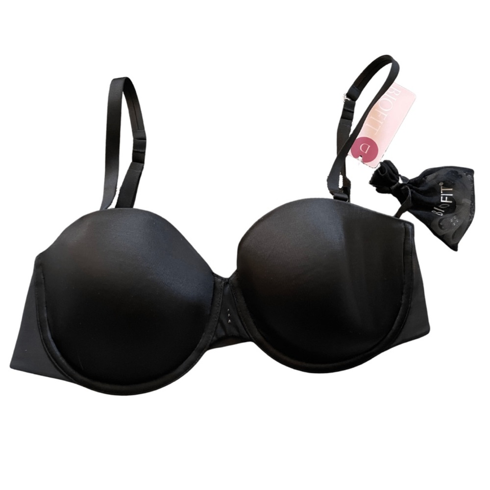 NWT Victoria’s Secret Black Biofit Multiway Straps “Power Mesh” Sling Bra—34D